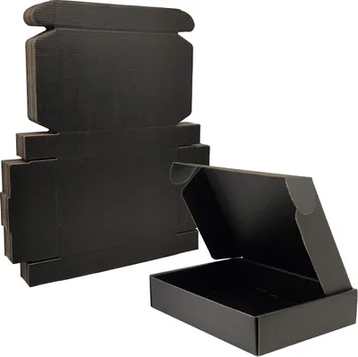 Productafbeelding van Verzenddozen Zwart - Mailer Box - Kleine Pakketten Versturen - Eenvoudig te Monteren - 25 Stuks - Zwart