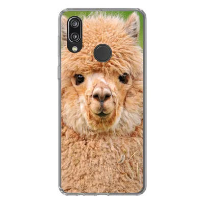 Produktbild von MuchoWow® Handyhülle Schutzhülle Hülle für Huawei P20 Lite (2020) Alpaka - Wolle - Braun Silikon Softcase Handy Hülle - Kartenhalter