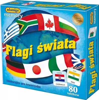 Produktbild von ADAMIGO Flags Memory-Spiel Adamigo 07332