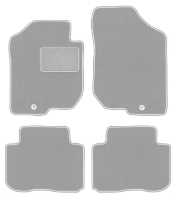 Productafbeelding van Velours automatten voor Kia Carens III 2006-2010 (MPV) – 4-delig, grijs, op maat – Wielganizator OSLO