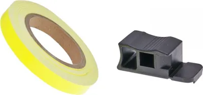 Obrázok produktu pre Nálepky na okraje diskov, farba neónová žltá, šírka 7 mm, dĺžka 600 cm, určené pre modely ZhongYu Xinling, kompatibilné s ATU
