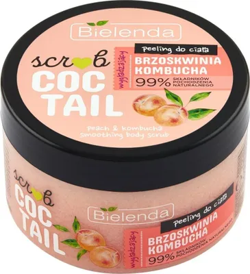 Produktbild von Bielenda Scrub Cocktail Glättendes Körperpeeling Pfirsich & Kombucha 350g