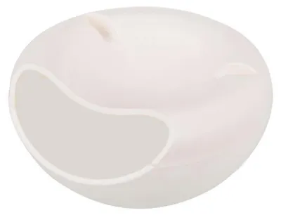 Snack-Schale mit Handyhalter, Servierschale, Weiß, 20,5 cm