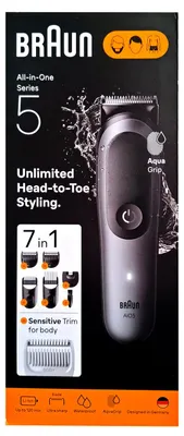 Obrázok produktu pre Braun 80789911, Tmavo šedá, Striedavé napájanie / batéria, 120 min, Zabudovaná batéria, Lithium-ion (Li-ion), 5 min