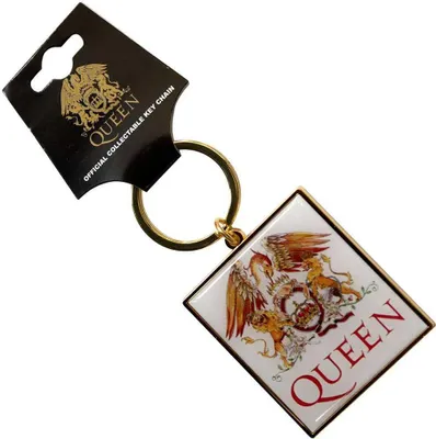 Produktbild von Queen - "Classic" Schlüsselanhänger Wappen RO11213 (Einheitsgröße) (Weiß/Rot)