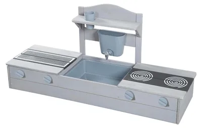 Zdjęcie produktu dla roba 457014GA, 1160 mm, Prostokąt, 370 mm, Drewno, Szary, Piaskownica