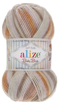 Produktbild von 100g Baby-Strickgarn ALIZE Baby Best Batik, Antipilling, Babywolle, Farbwahl