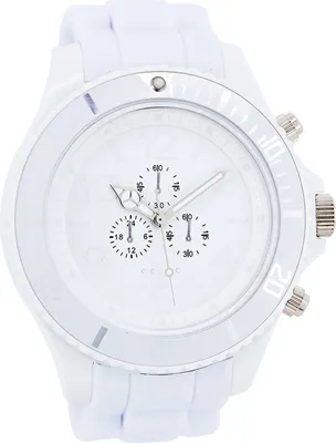 Image de Montre Oozoo blanc silicone Timepieces hommes Montre à quartz analogique UOC4822A