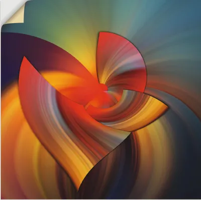Produktbild von ARTland Wandbild, selbstklebend Abstraktes in bunt Größe: 40x40 cm