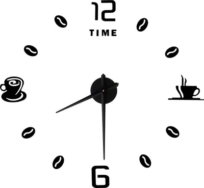 Obrázek produktu pro Moderní velké bezrámové DIY nástěnné hodiny Zrcadlový povrch samolepky pro domácí kancelář Pokoj DecorBlack