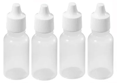 Tropfflaschen aus Kunststoff, 15 ml, leer, nachfüllbar, 50 Stück