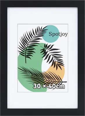 Produktbild von Spotjoy Bilderrahmen 30x40 cm Schwarz Holzrahmen Collage mit Acrylglas