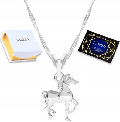 Image de Collier argenté Cheval Animal Amour des chevaux ARGENT 925