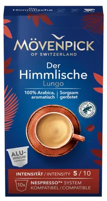 Zdjęcie produktu dla Kapsułki do kawy DER HIMMLISCHE LUNGO w aluminiowych kapsułkach od Mövenpick 55g