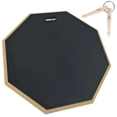 Productafbeelding van keepdrum oefenpad DP-BK12, zwart, 12 inch, met sleutelhanger