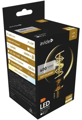 Obrázek produktu pro LED žárovka Avide 4,5 W E27 2700 K 400 lm