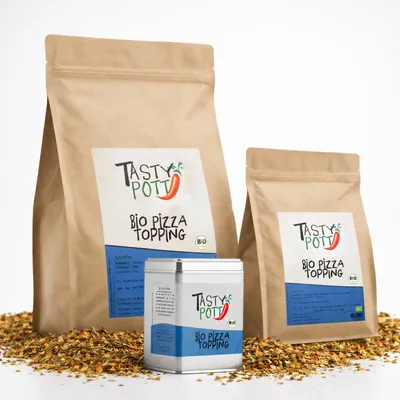 Produktbild von Tasty Pott Pizzatopping - im Beutel - 200g