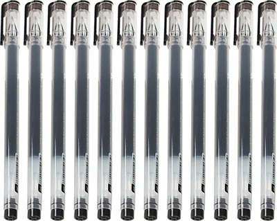 Produktbild von 12pcs Gel Ink Stift 0,38 mm Stationerie Büro DIY Sketching Schreibwerkzeug-Schwarz