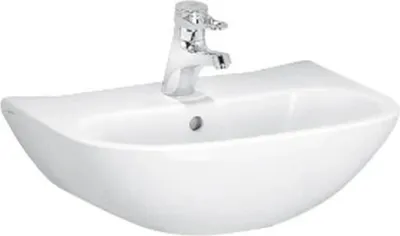 Produktbild von Laufen LF Object Waschtisch, 81106.4, 1 Hahnloch, mit Überlauf, 600x465, weiß, 1 Stk.