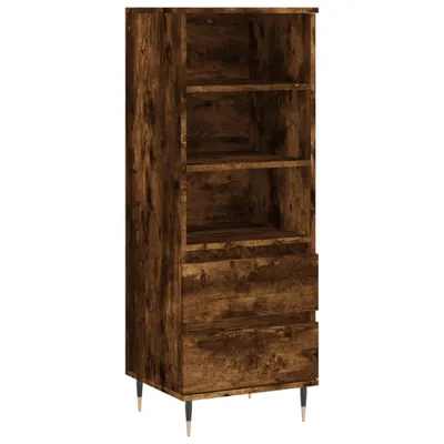 Zdjęcie produktu dla vidaXL Highboard dąb wędzony 40x36x110 cm materiał drewnopochodny