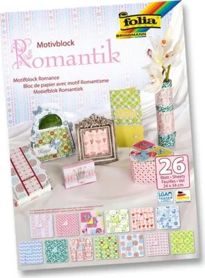 Obrázok produktu pre folia 46949 podložka s motívom folia "Romantika", 240 x 350 mm, 26 listov
