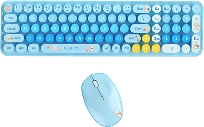 Obrázek produktu pro Mofii Sada bezdrátové klávesnice a myši BabyBear 2.4G USB Ergonomická tichá kompatibilní s Windows XP/7/8/10 Kancelářská klávesnice pro notebooky