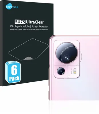 Produktbild von 6x Für Xiaomi 13 Lite (NUR Kameraschutz) Schutzfolie Savvies Displayschutz Display Schutz Folie Klar Transparent