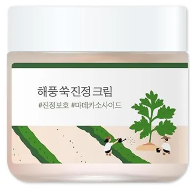 Produktbild von Round Lab Beifuss Calming Cream 80ml - Beruhigende und feuchtigkeitsspendende Gesichtscreme