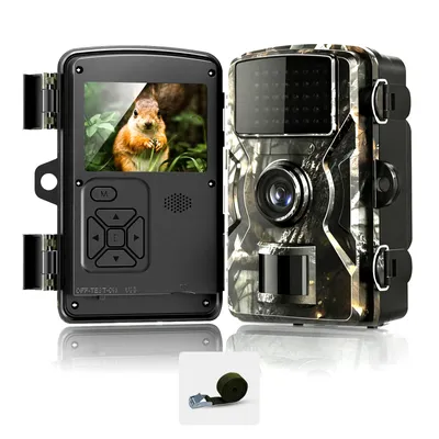 Produktbild von Fine Life Pro 16MP 1080P Infrarot Wildkamera Wasserdichte, mit 32G TF Kard, mit Bewegungsmelder Nachtsicht, IP66, 0,8s Trig Jagdkamera