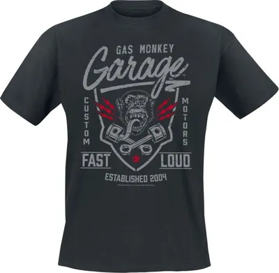 Produktbild von Gas Monkey Garage T-Shirt Herren Fast'n Loud schwarz L
