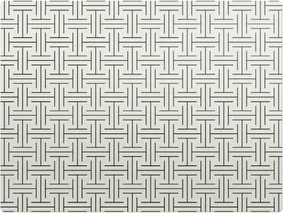 Obrázek produktu pro Vzor Geometrické Mřížky– Ochranná podložka na podlahu – Podložka pod židli – 120x90 cm – Protiskluzová podložka na tvrdé podlahy