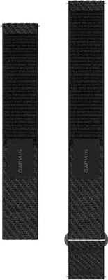 Productafbeelding van Garmin nylon bandje - Geschikt voor Garmin horloges met een 20 mm aansluiting - Zwart