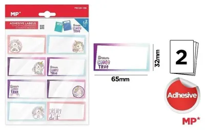 Image de Autocollants pour cahier Licorne