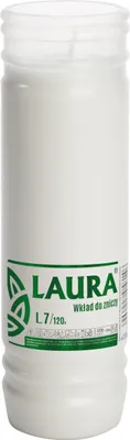 Zdjęcie produktu dla Wkład do znicza parafinowy BISPOL Laura L7 120H 1szt.