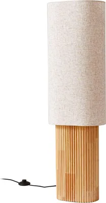Produktbild von Lindby Stehleuchte Kimiko, Höhe 100 cm, Holz, Textil, E27