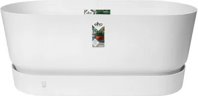 Produktbild von Pflanzkübel Greenville 4 Räder D. 80 cm weiß – elho