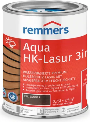 Produktbild von Remmers Aqua HK-Lasur 3in1 palisander (RC-720) 0,75 l, Holzlasur