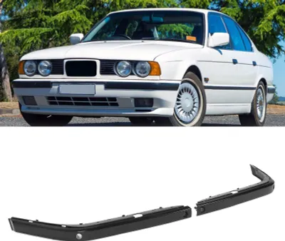 Produktbild von 1 Paar vordere Stoßstangen-Oberverkleidung 51118170555, schwarze Zierleiste für 7er-Serie E38 1995 bis 2001