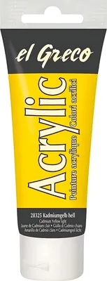 Produktbild von KREUL el Greco Acrylic, 75 ml, Gelb, Tube, Wasserfest