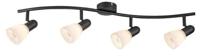 Productafbeelding van Rabalux Zwarte plafondlamp Soma, geschikt voor 4x E14 lampen, model 73094