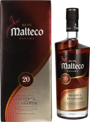 Image de Ron Malteco 20 Años Reserva del Fundador 40% Vol. 0,7l en boîte cadeau
