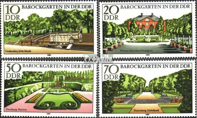 Produktbild von Briefmarken DDR 1980 Mi 2486-2489 (kompl.Ausgabe) gestempelt Barockgärten
