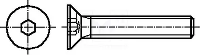 Obrázok produktu pre 100 kusov skrutiek, šesťhranná hlava, typ Senopf 1022849, skrutkové čapy HEX, priemer 2,5 mm, M4x10