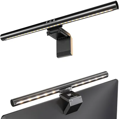 LED-Monitorlampe 42 cm, Doppellicht, Touch-Steuerung, dimmbar