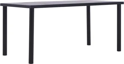 Produktbild von Maison Exclusive - Esstisch Schwarz und Betongrau 160 x 80 x 75 cm MDF