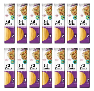 Produktbild von GI Pasta Spaghetti mit niedrigem glykämischen Index für Diabetiker | Hoher Protein- und Ballaststoffgehalt | Wenig Kohlenhydrate und niedriger glykämischer Index (38) | 4 natürliche Zutaten