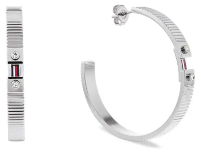 Productafbeelding van Adembenemende stalen ringen met kristalaccenten, model 2781049