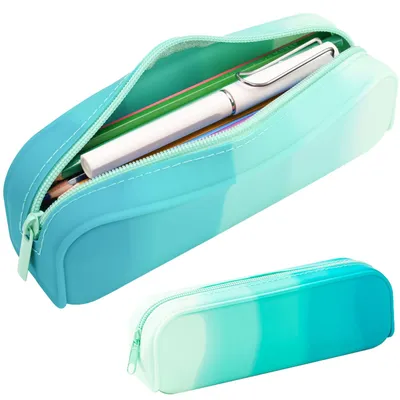 Produktbild von Federmäppchen, Schrein-Organizer, Stiftetasche für Schule und Büro (grün)