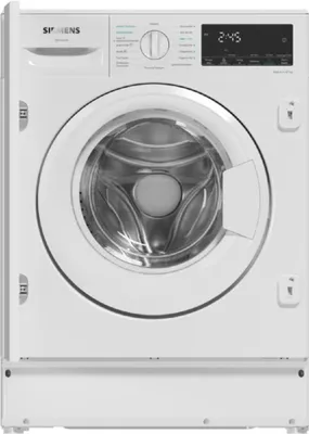 Siemens WK14D490 iQ500, Einbau-Waschtrockner, 8/5 kg, Frontansicht