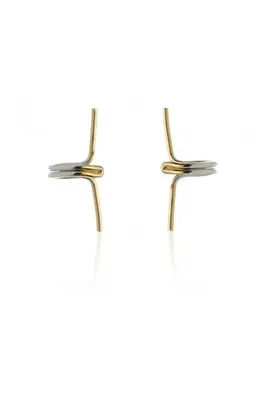 Obrázek produktu pro Carla Dámské náušnice z nerezové oceli pozlacené Rubio zlato-stříbrná